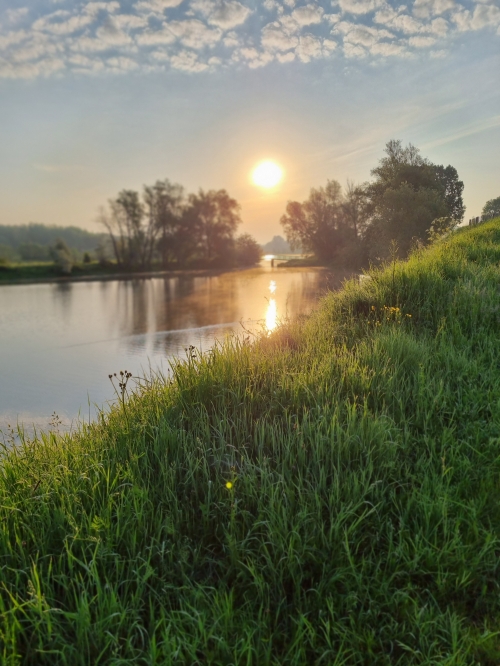 Fietsen langs de Maas in Belgisch en Nederlands Limburg